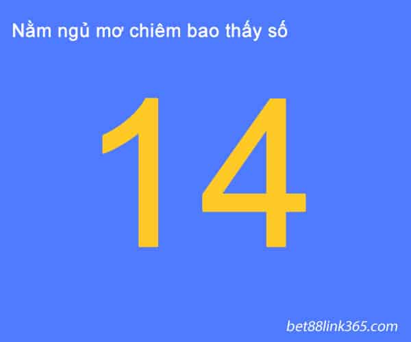 Nằm mơ thấy số 14 đánh con gì?Đổi vận bằng giấc mơ