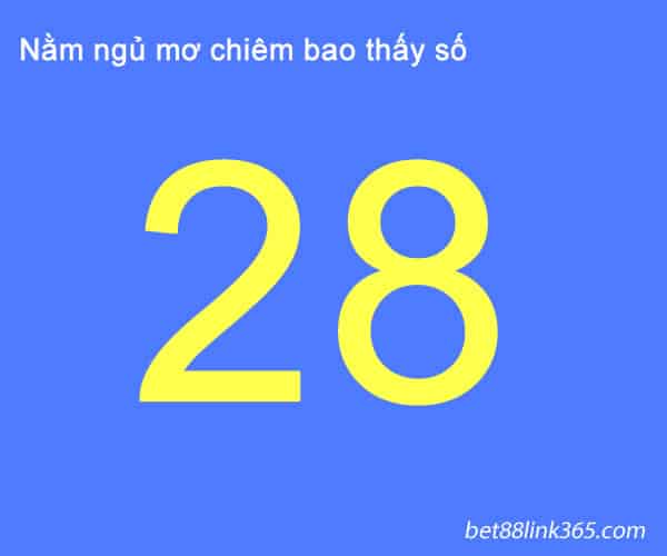 Mơ thấy số 28 đánh con gì?